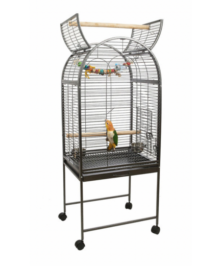 Medium parrot cage on wheels