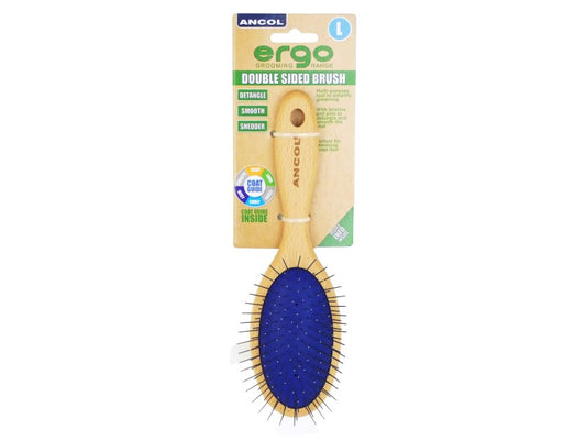 ERGO WOODEN DOUBLE SIDED BRUSH
