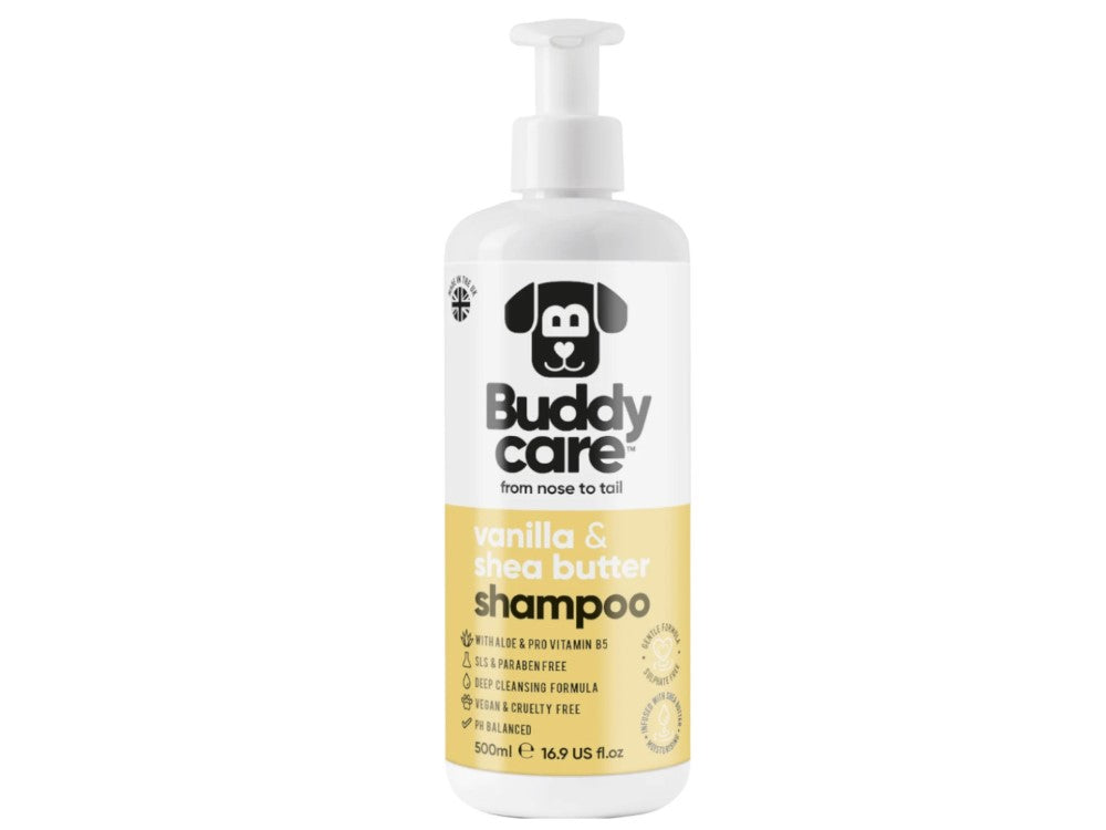 BUDDYCARE 500ML VANILLA & SHEA SHAMPOO