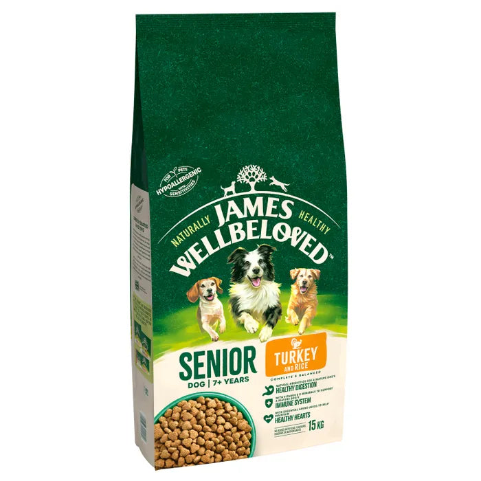 James Wellbeloved Hypoallergenic Senior Dry Dog Food Turkey & Rice