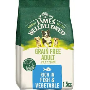 James Wellbeloved Grain Free Adult Dry Dog Food Fish & Veg