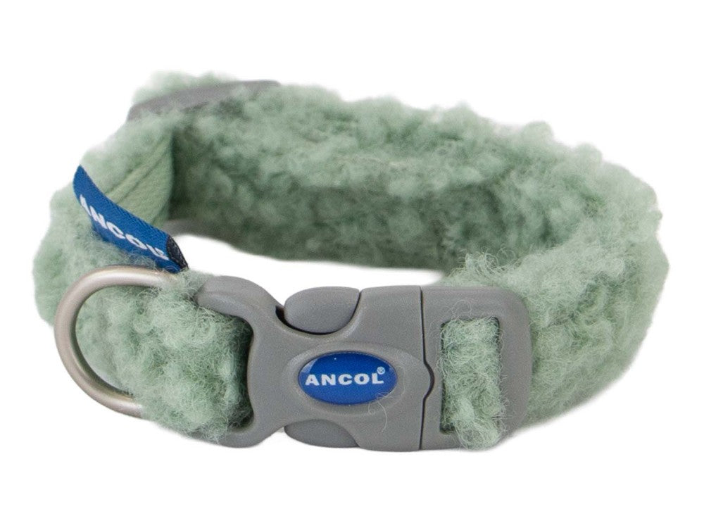 TEDDY BEAR ADJ COLLAR SAGE