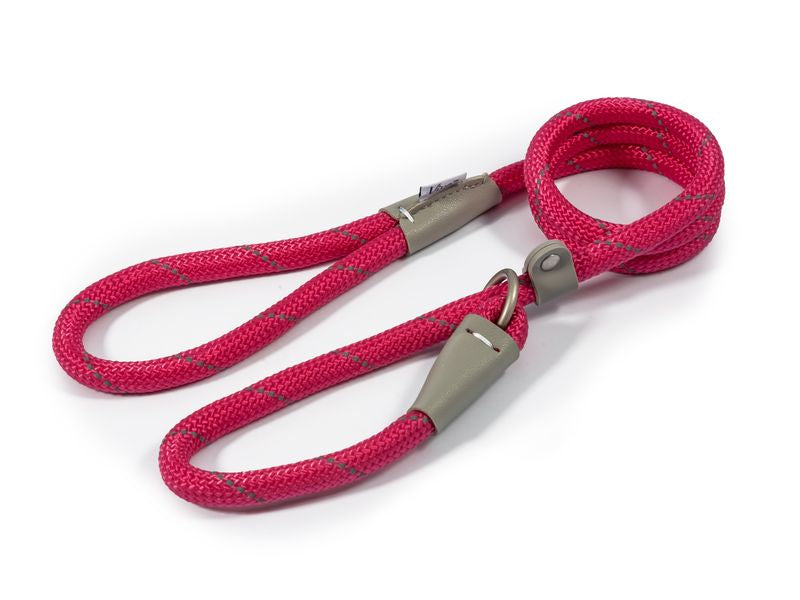 VIVA ROPE SLIP LEAD PINK 12MM X 1.2M
