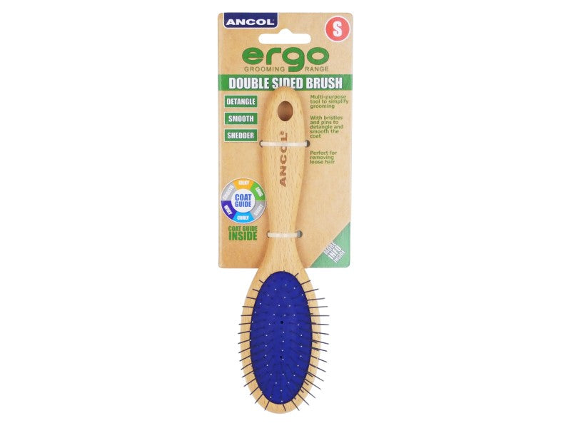 ERGO WOODEN DOUBLE SIDED BRUSH