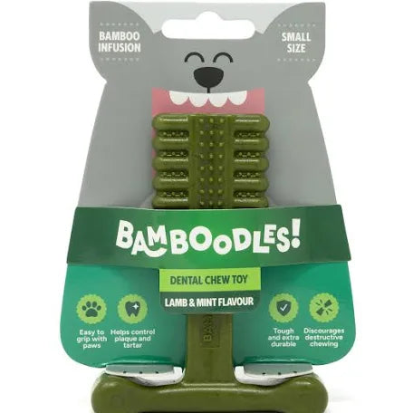 BAMBOODLES T-BONE CHEW SML LAMB & MINT 4"