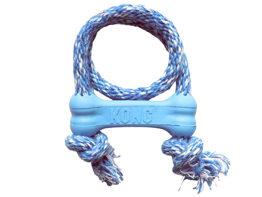 KONG PUPPY GOODIE BONE W/ROPE XS