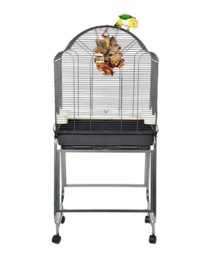 Small parrot cage with stand