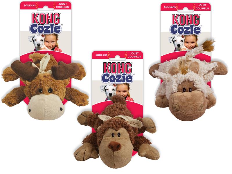 KONG COZIES NATURALS ASSTD DOG TOY MED