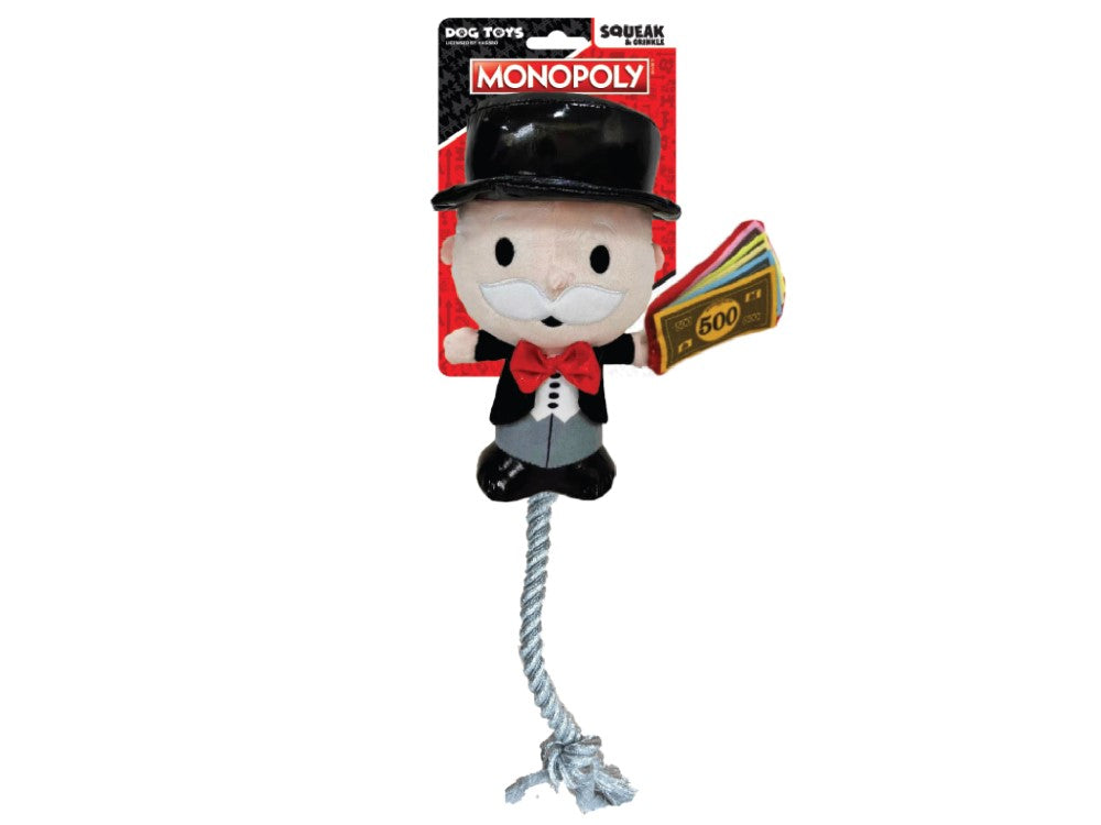 HASBRO MR MONOPOLY SQUEAK & CRINKLE 8"