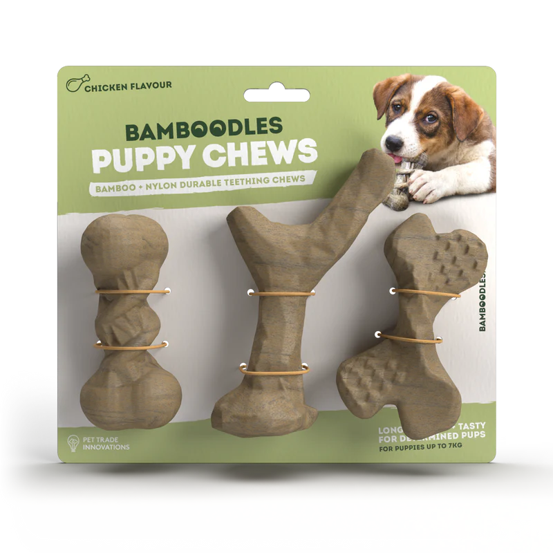 BAMBOODLES PUPPY 3PK CHICKEN