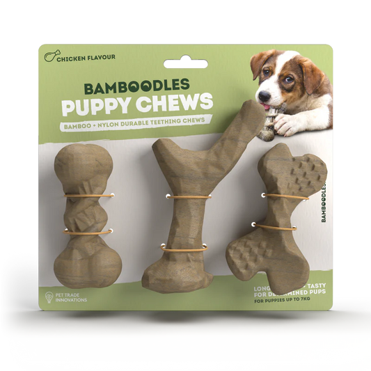 BAMBOODLES PUPPY 3PK CHICKEN