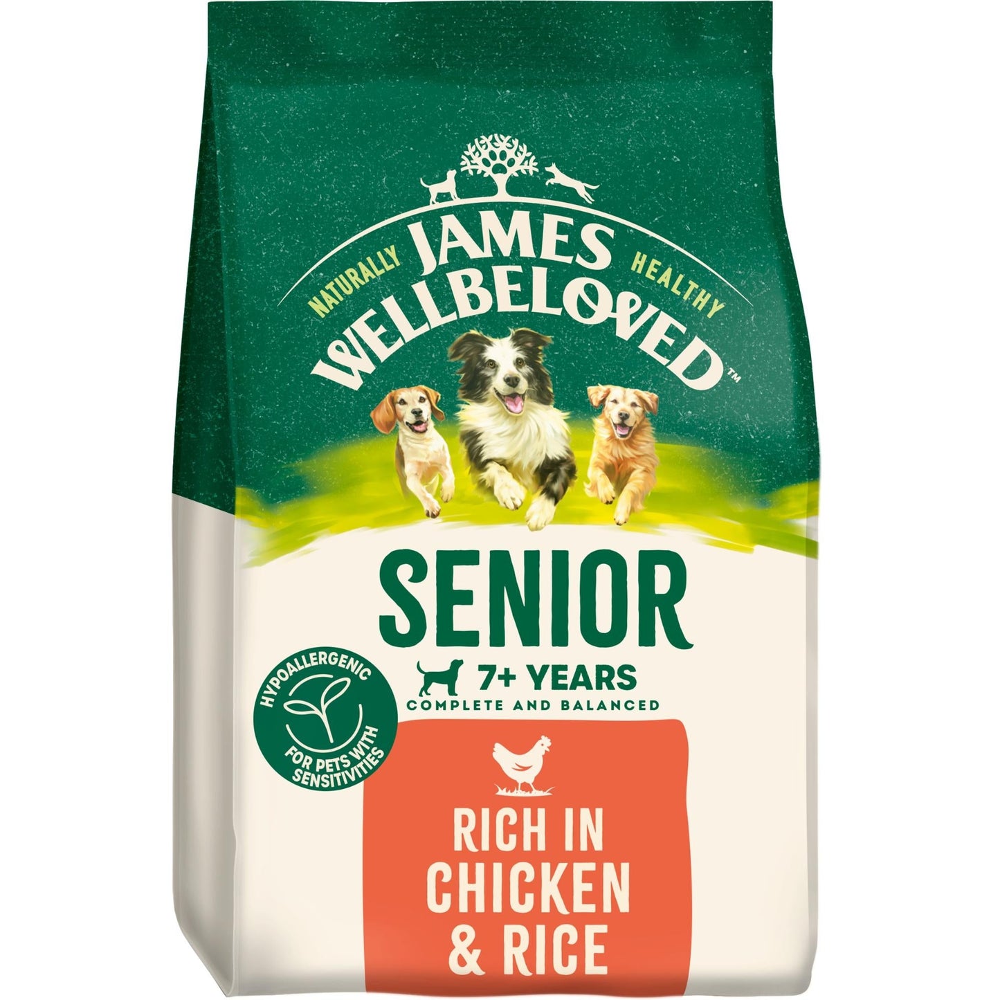 James Wellbeloved Senior Dry Dog Food Chicken & Rice