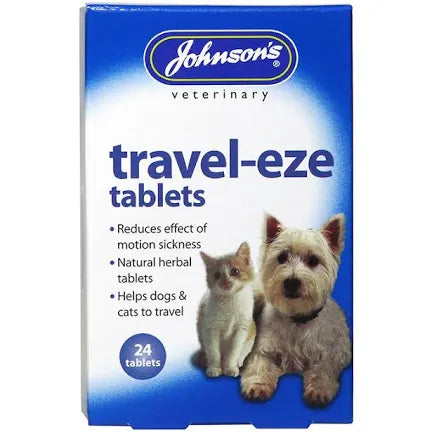 Johnsons Travel-Eze Tablets For Dogs & Cats 24 Tablets