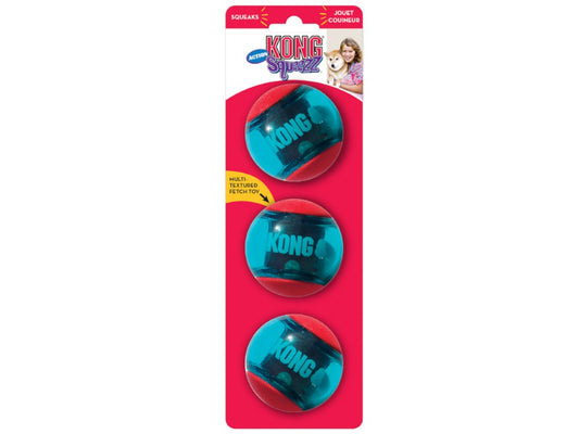 KONG SQUEEZZ ACTION 3 BALLS