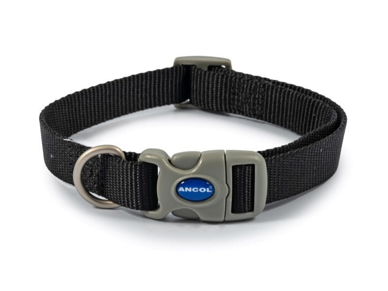 Ancol viva Quick fit collar black