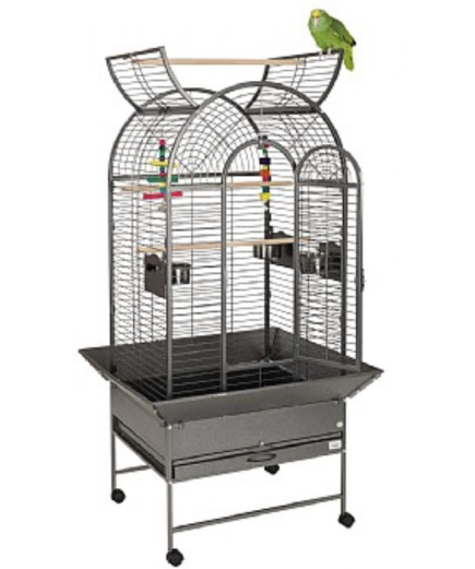 Open top parrot cage