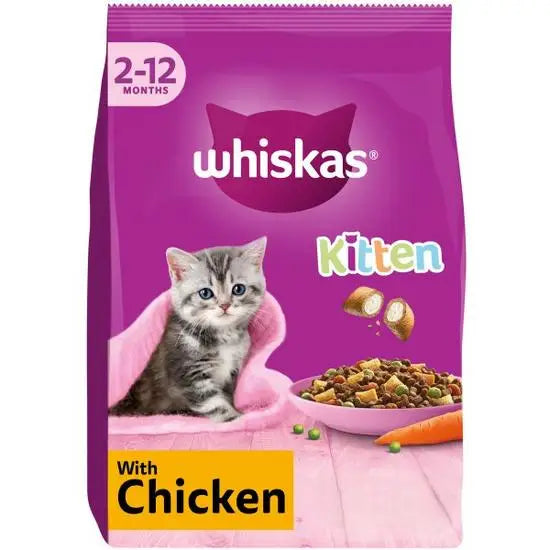 Whiskas Kitten Complete Dry Cat Food Chicken 1.9kg