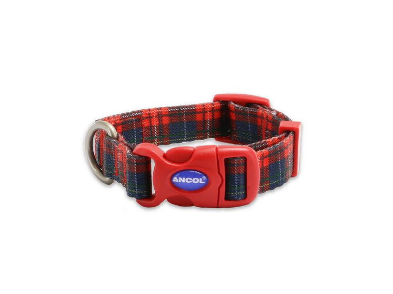 Ancol soho pet collar tartan