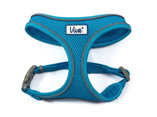 VIVA COMFORT MESH DOG HARNESS BLUE