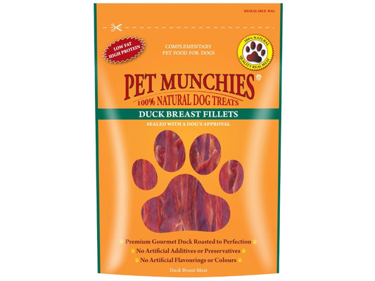 Pet Munchies Duck Breast Fillets 90g