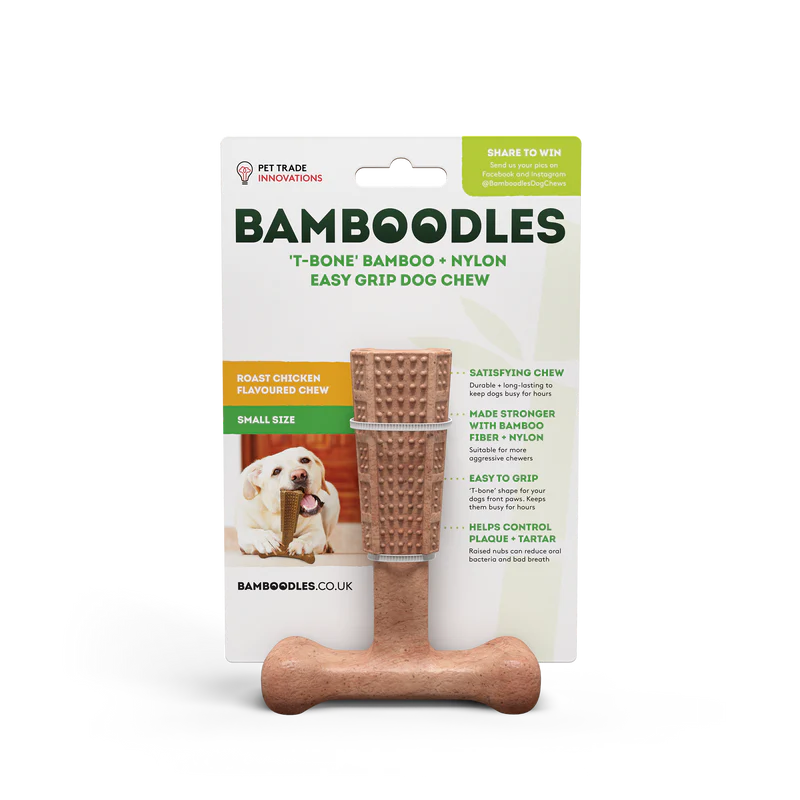 BAMBOODLES T-BONE CHEW SMALL CHICKEN 4"