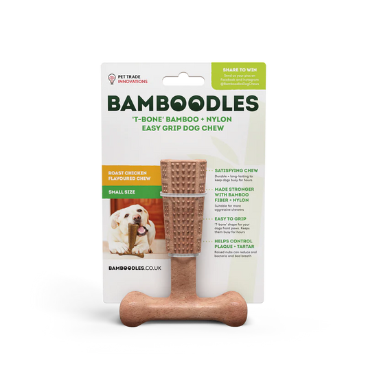 BAMBOODLES T-BONE CHEW SMALL CHICKEN 4"