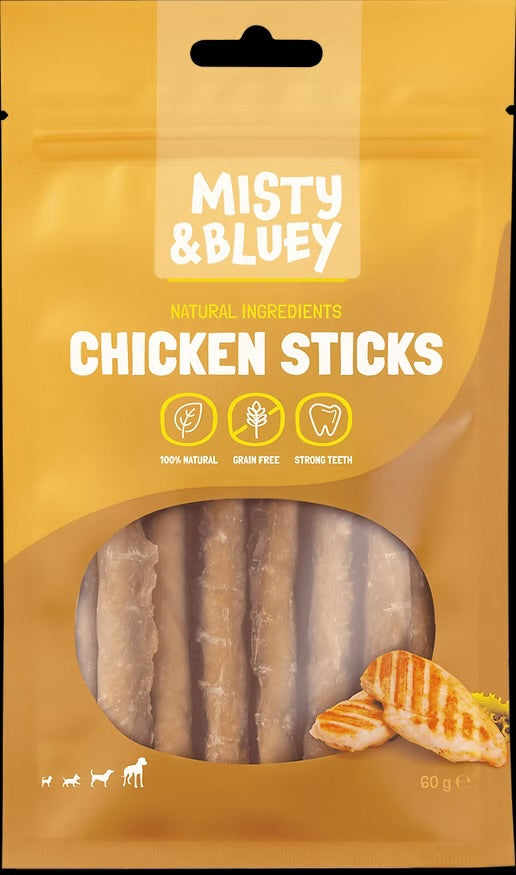 MISTY & BLUEY Chicken Sticks 6 pcs / 60g Dog Treats