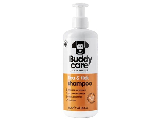 BUDDYCARE 500ML FLEA & TICK SHAMPOO