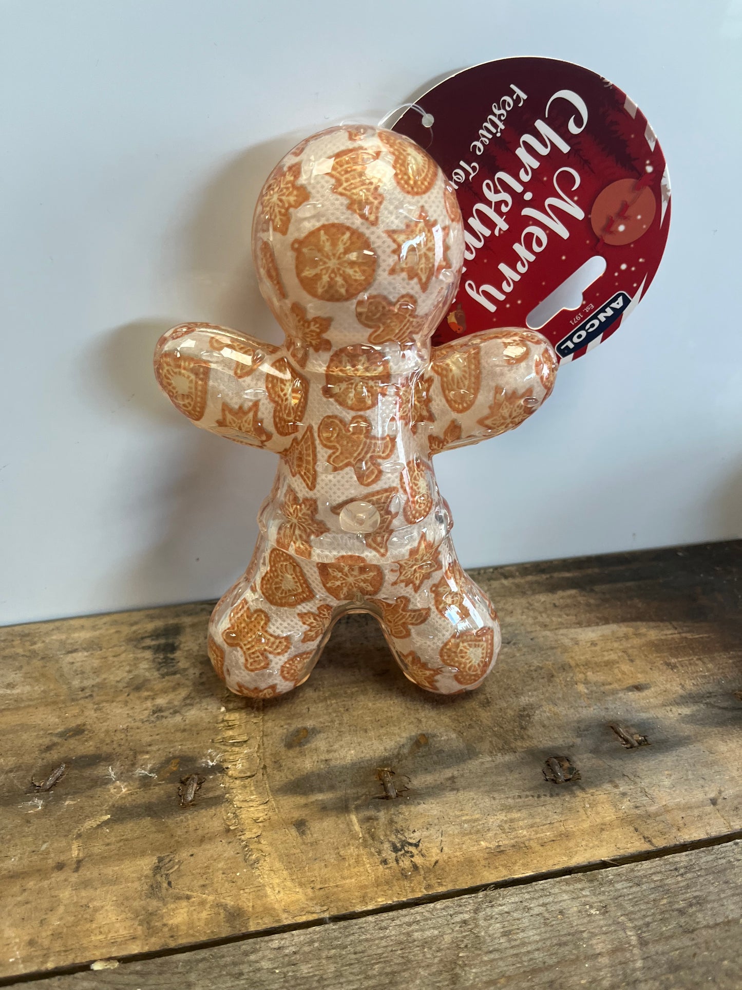 ANCOL HOLIDAY SQUEAKY GINGERBREAD