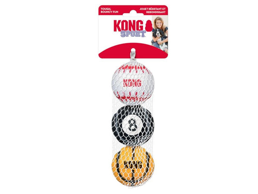 KONG SPORTS BALL MEDIUM 3PACK