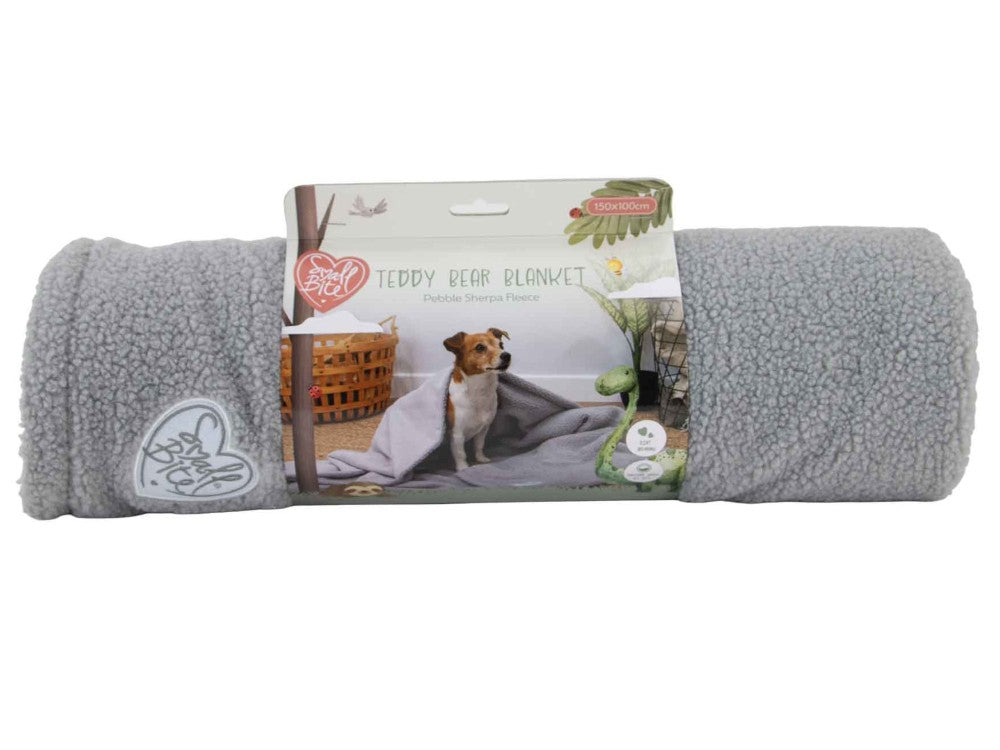 SMALL BITE TEDDY BLANKET 1.5X1M