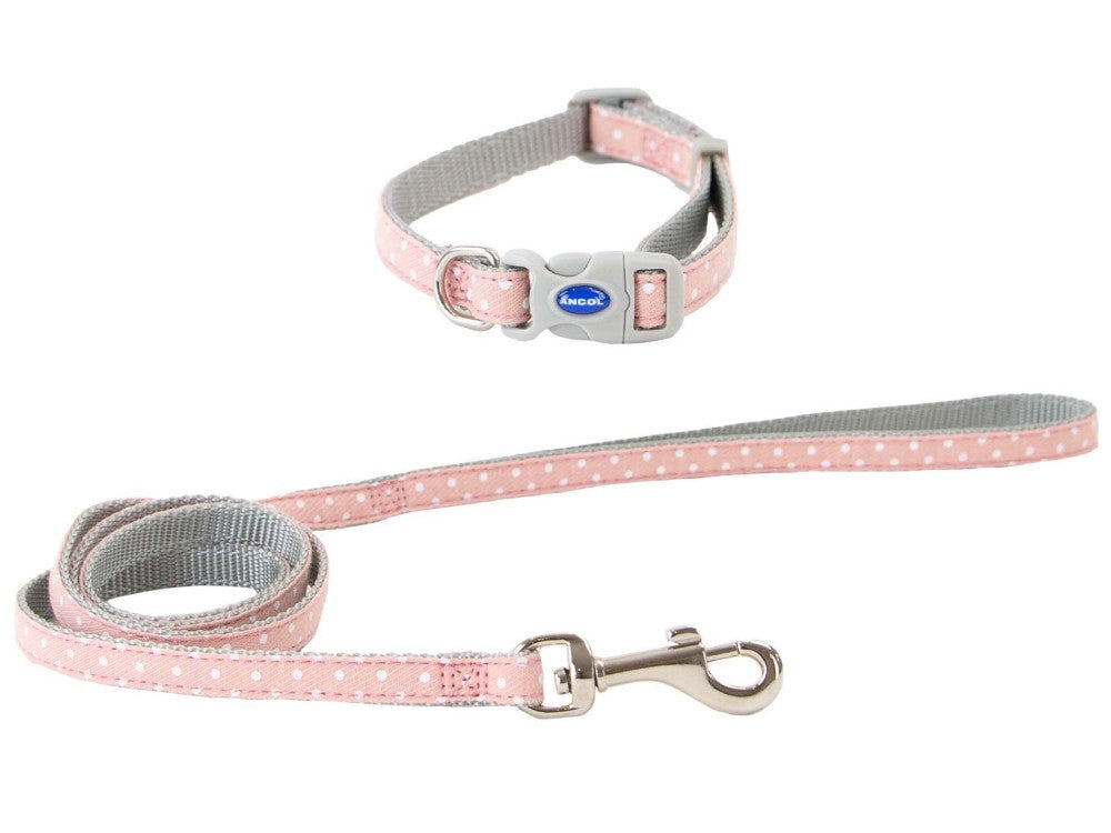 SMALL BITE POLKA COLLAR & LEAD SET