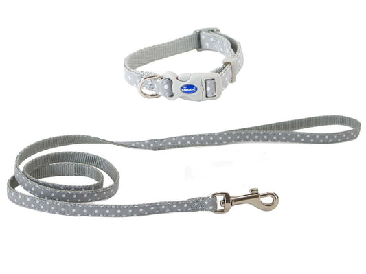SMALL BITE POLKA COLLAR & LEAD SET