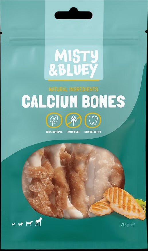 MISTY & BLUEY Calcium Bones Dog Treats 70g