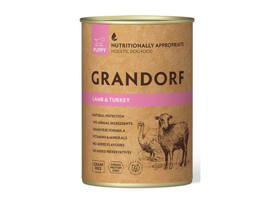 GRANDORF PUPPY LAMB & TURKEY TINS