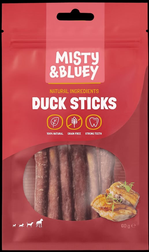 MISTY & BLUEY Duck Sticks 6 pcs / 60g Dog Treats