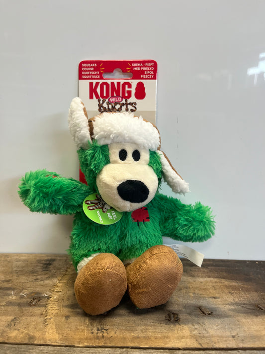 KONG HOLIDAY WILD KNOTS BEAR  ASSORTED SM