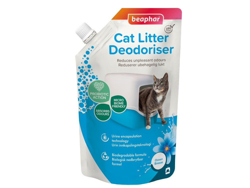 CAT LITTER DEODORISER- OCEAN BREEZE 400G