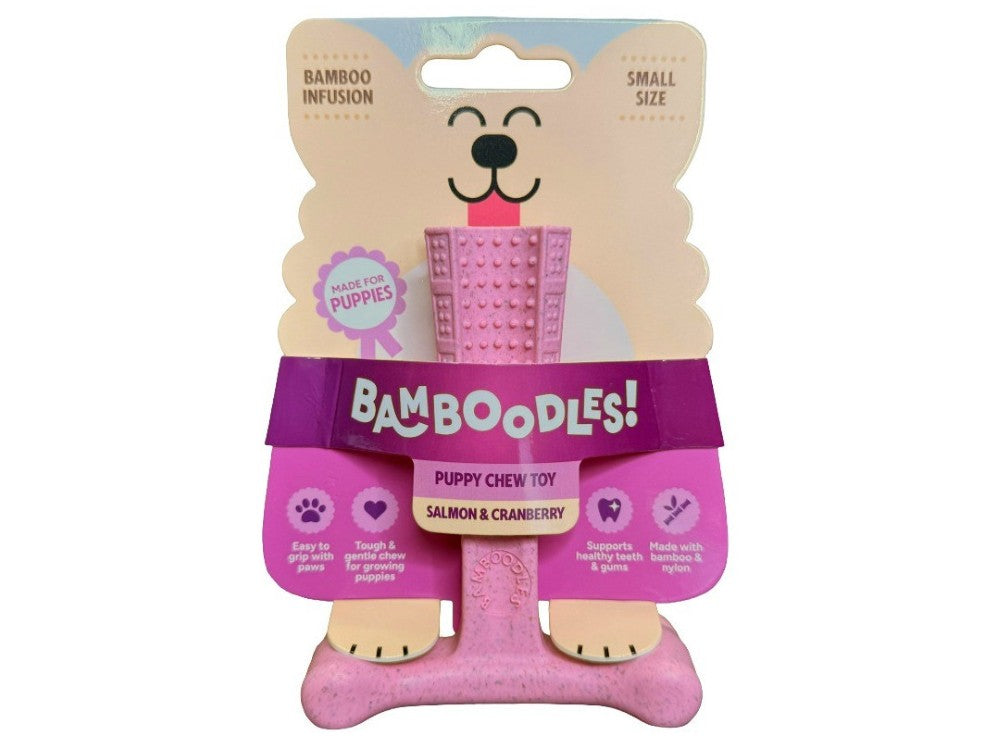 BAMBOODLES T-BONE PUPPY SALM & CRAN 4"
