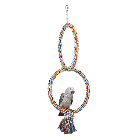 Coloured Double Ring for Parrots