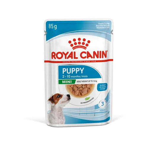 Royal Canin Mini Puppy Chunks In Gravy 12x85g  pouch