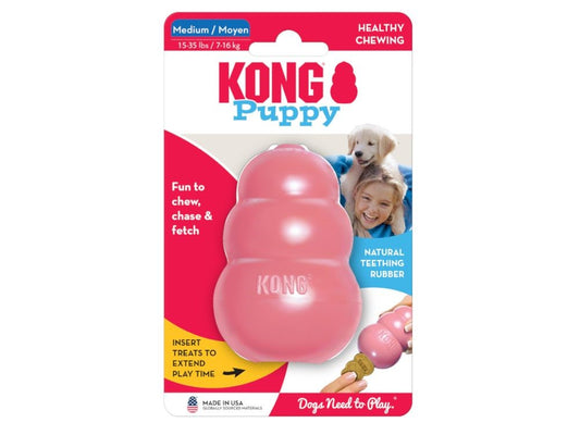KONG PUPPY CLASSIC PINK/BLUE ASSTD