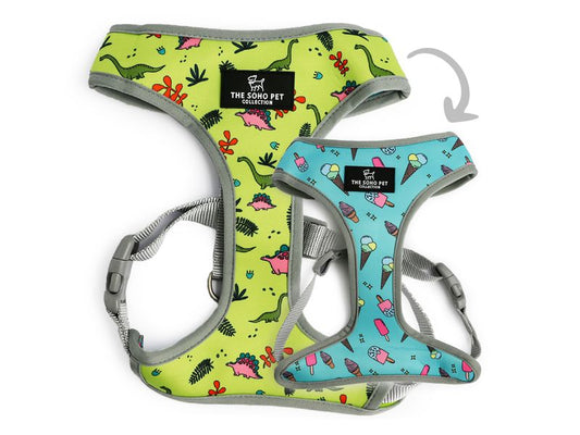 SOHO REVERSIBLE HARNES DINO/ICE CREAM