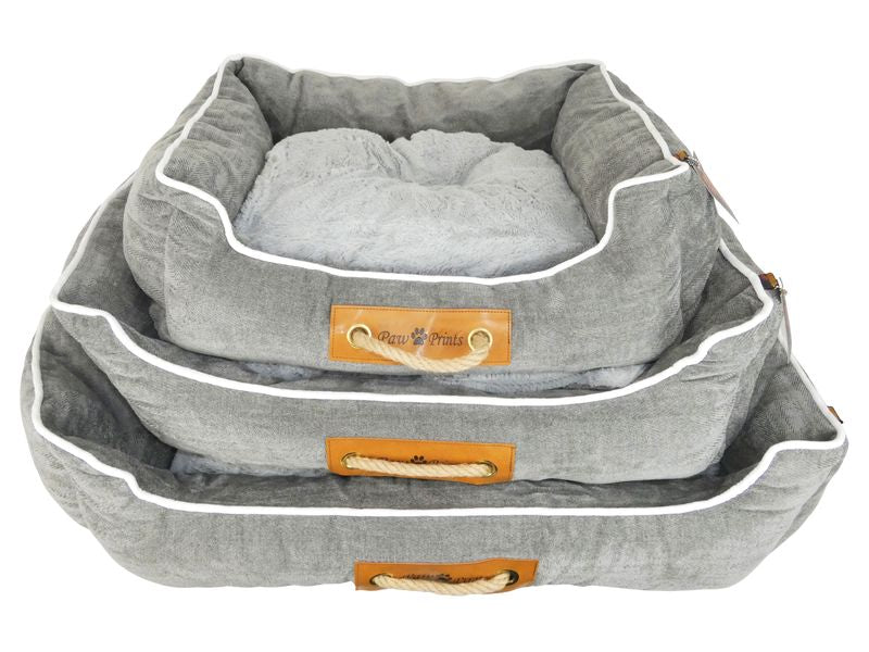 PAW PRINT ROPE GREY NEST