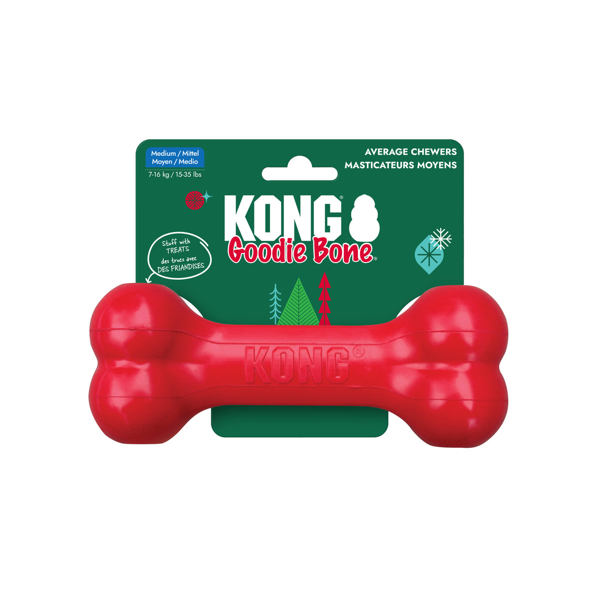 KONG Goodie Bone Holiday Medium
