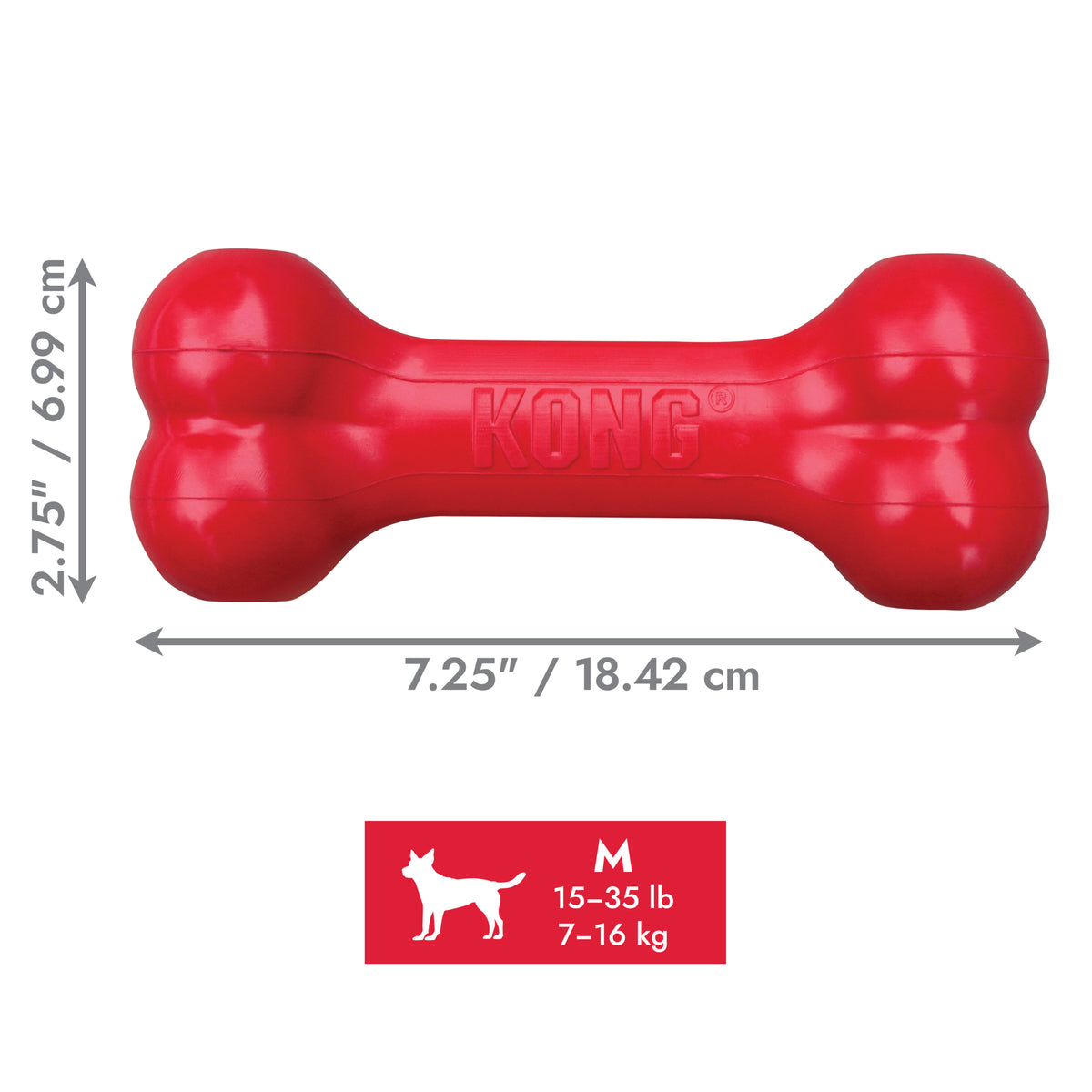 KONG Goodie Bone Holiday Medium