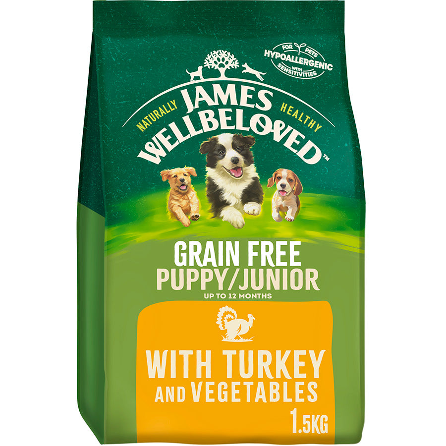 James Wellbeloved Puppy and junior Turkey Grain Free