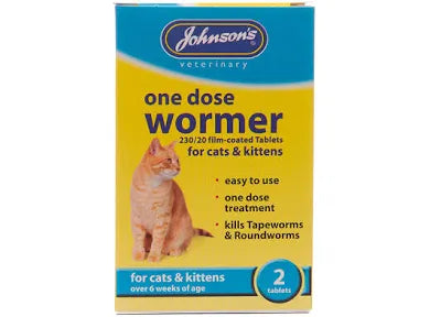 Johnsons One Dose Wormer For Cats & Kittens