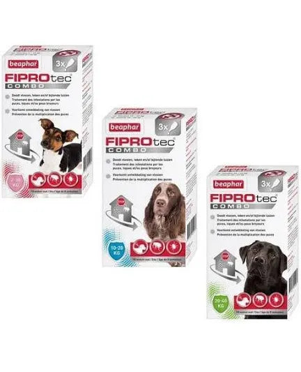 Beaphar FIPROtec COMBO Flea & Tick Spot-On Treatment for Dogs