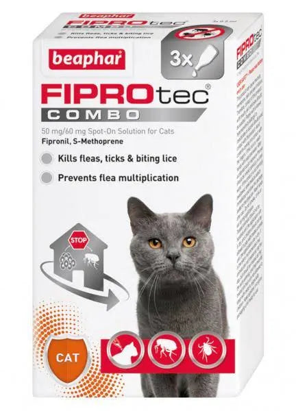 Beaphar FIPROtec COMBO Flea & Tick Spot-On for Cats